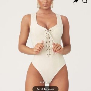 Meshki lace up bodysuit